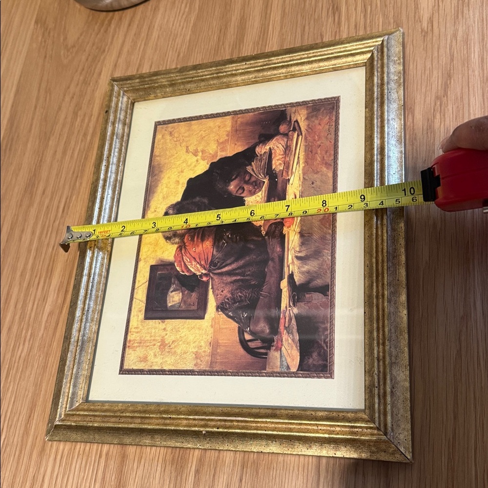 Framed Art Print with Gold Frame - Picture 2 of 3